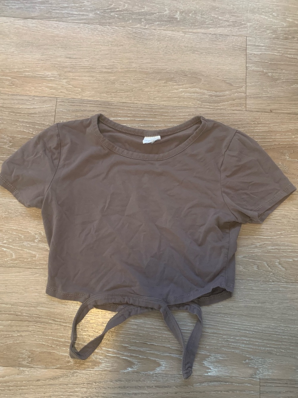 Destined Brown Crop Top Size S